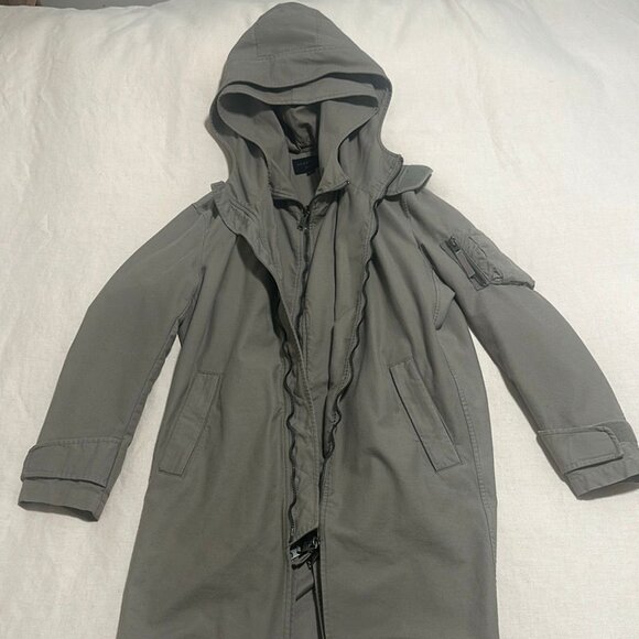 All Saints Olive Green Field Jacket - Picture 3 of 7